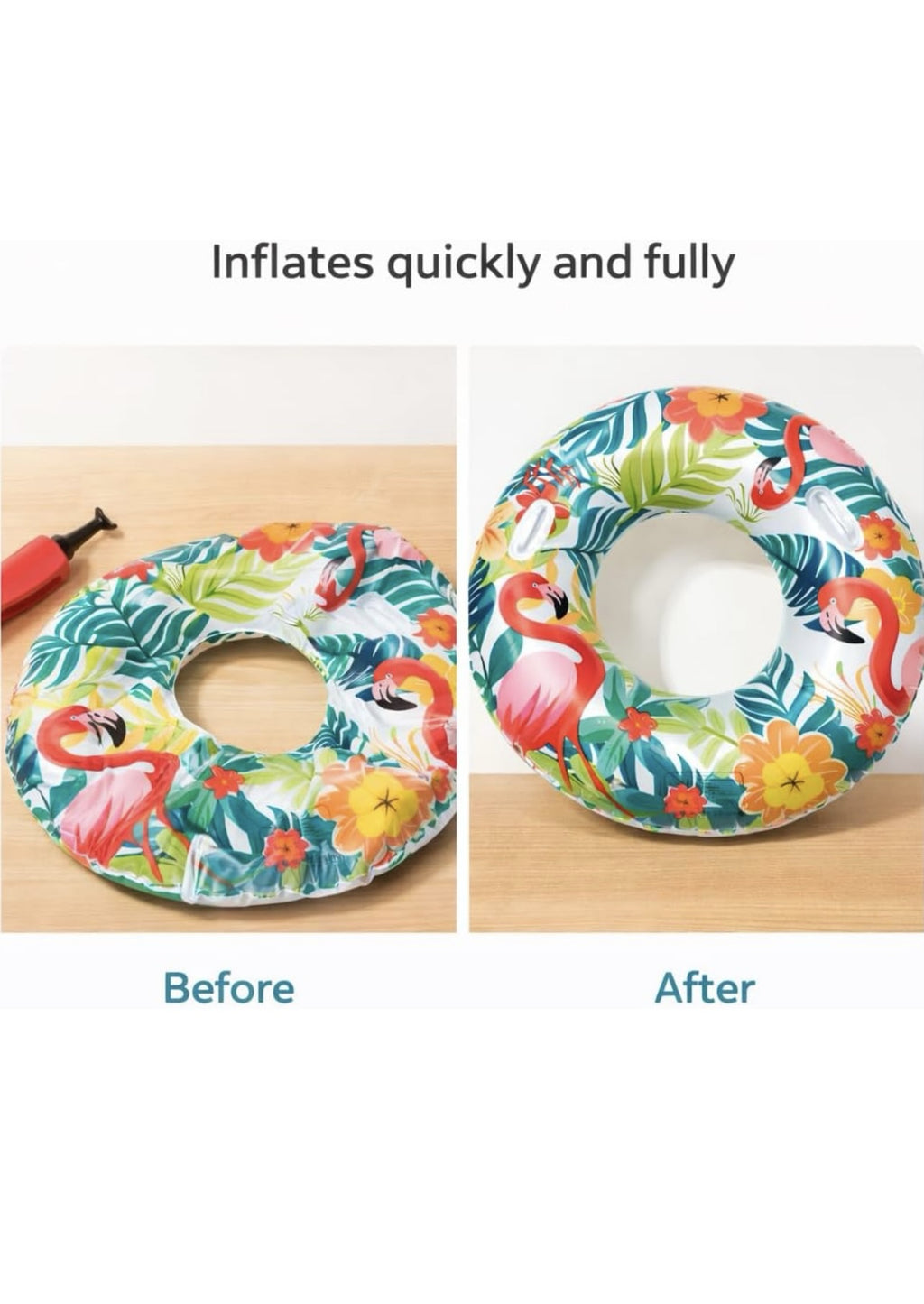Tropical Print Swim Ring – 100 cm - Baba Saleh Sports Egypt | بابا صالح للأدوات الرياضية