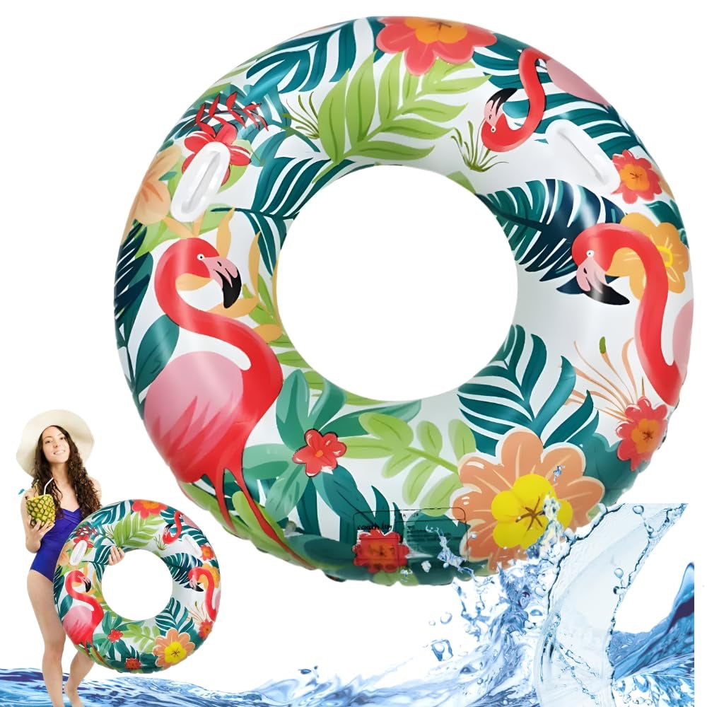 Tropical Print Swim Ring – 100 cm - Baba Saleh Sports Egypt | بابا صالح للأدوات الرياضية