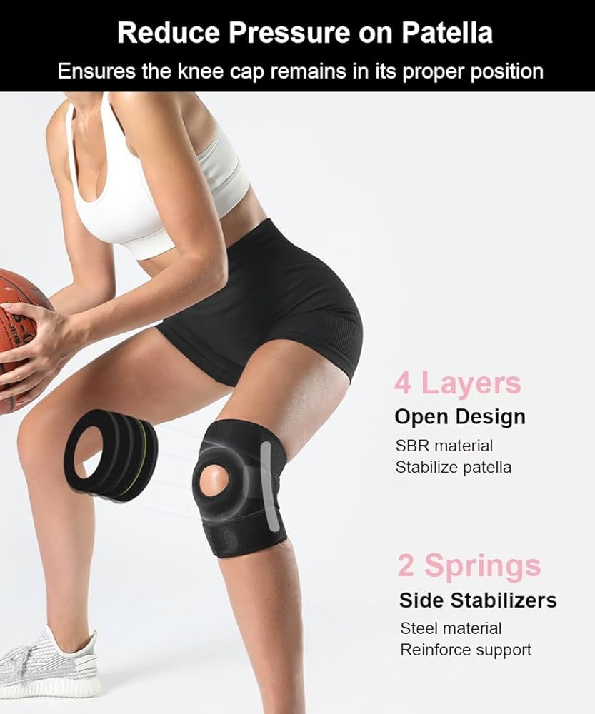Open Patella Knee Support (Short) - Baba Saleh Sports Egypt | بابا صالح للأدوات الرياضية