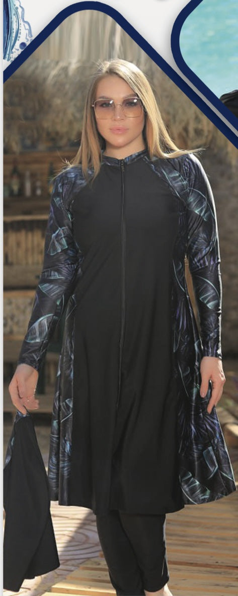 KIKO Modest Swimwear Long Zipper - Baba Saleh Sports Egypt | بابا صالح للأدوات الرياضية