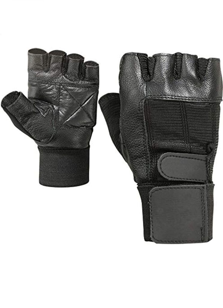 Pakistani Leather Gym Gloves #342001-جونتي جيم جلد باكستاني #342001